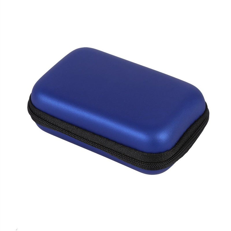 Yosoo Lightweight EVA Electronic Accessories Case Portable Travel Pouch For Earphone USB Cable SD Card Dark Blue - Image 2