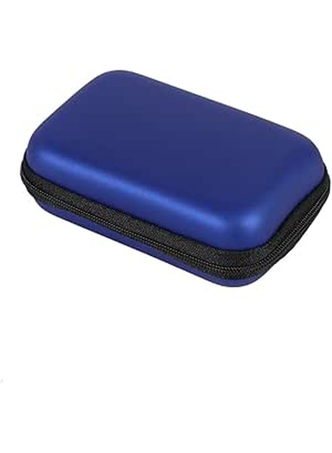 Yosoo Lightweight EVA Electronic Accessories Case Portable Travel Pouch For Earphone USB Cable SD Card Dark Blue - Image 1