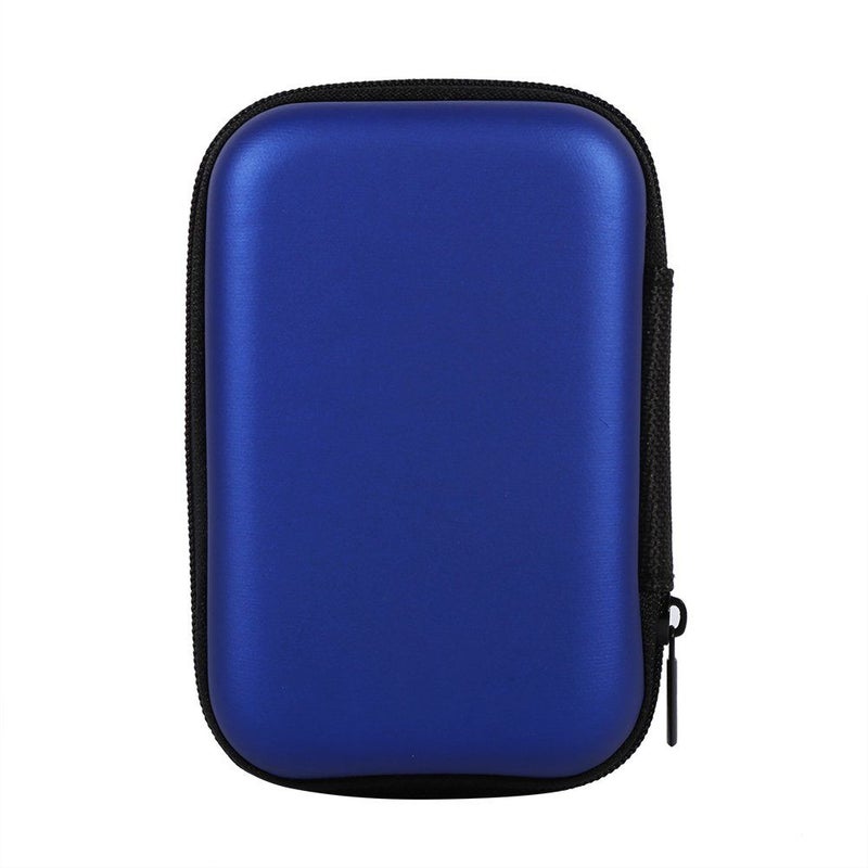 Yosoo Lightweight EVA Electronic Accessories Case Portable Travel Pouch For Earphone USB Cable SD Card Dark Blue - Image 4