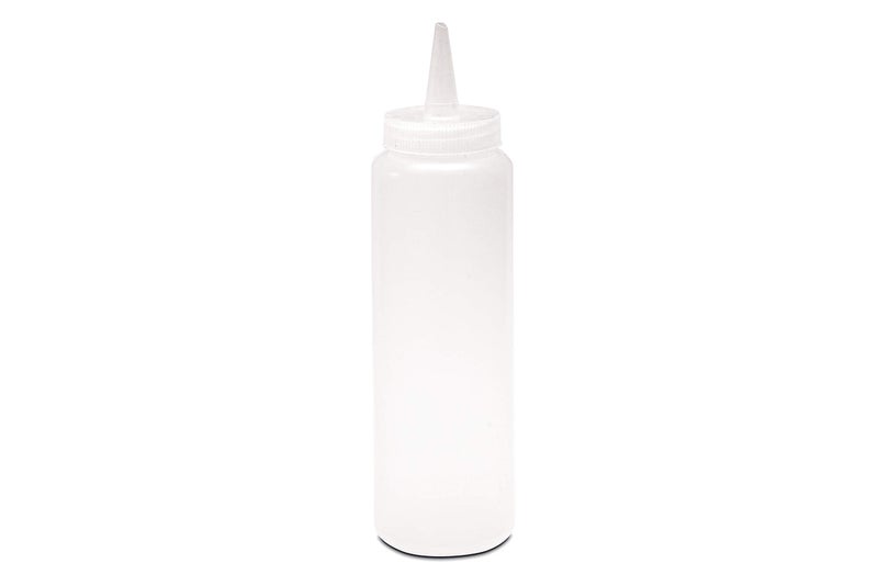 THW® 8 oz (237 ML) Plastic Squeeze Bottles for Condiments – Pack of 6, Clear Squeeze Bottles for Ketchup, BBQ Sauce, Syrup, Olive Oil, and More, No-Leak Cap & Easy-Squeeze Design - Image 2