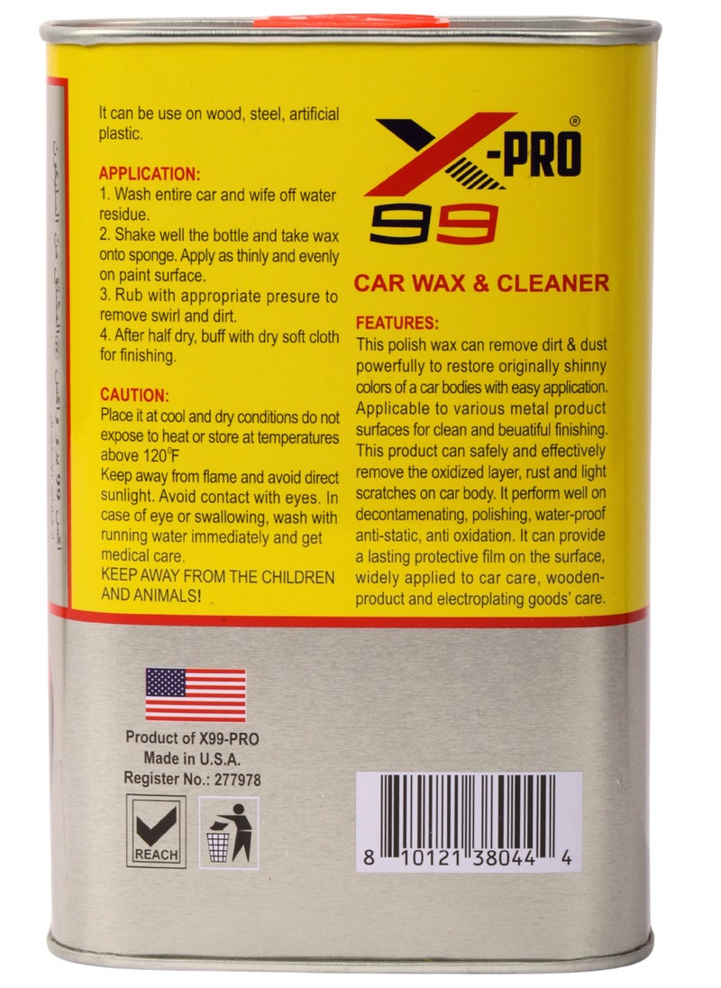 Xpro Professional Car Polish, Silicone Wax Formula for Superior Shine, Color Restoration, and Scratch and Swirl Removal, 473 ml, Made in USA.  - Image 2