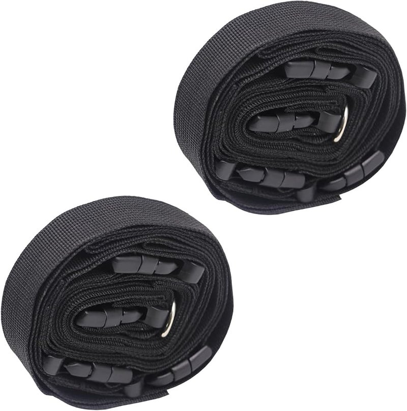 قطعتان من أحزمة التخزين الجدارية القابلة للتعديل مع مشابك تحرير سريع 3 2x160 سم - Image 1