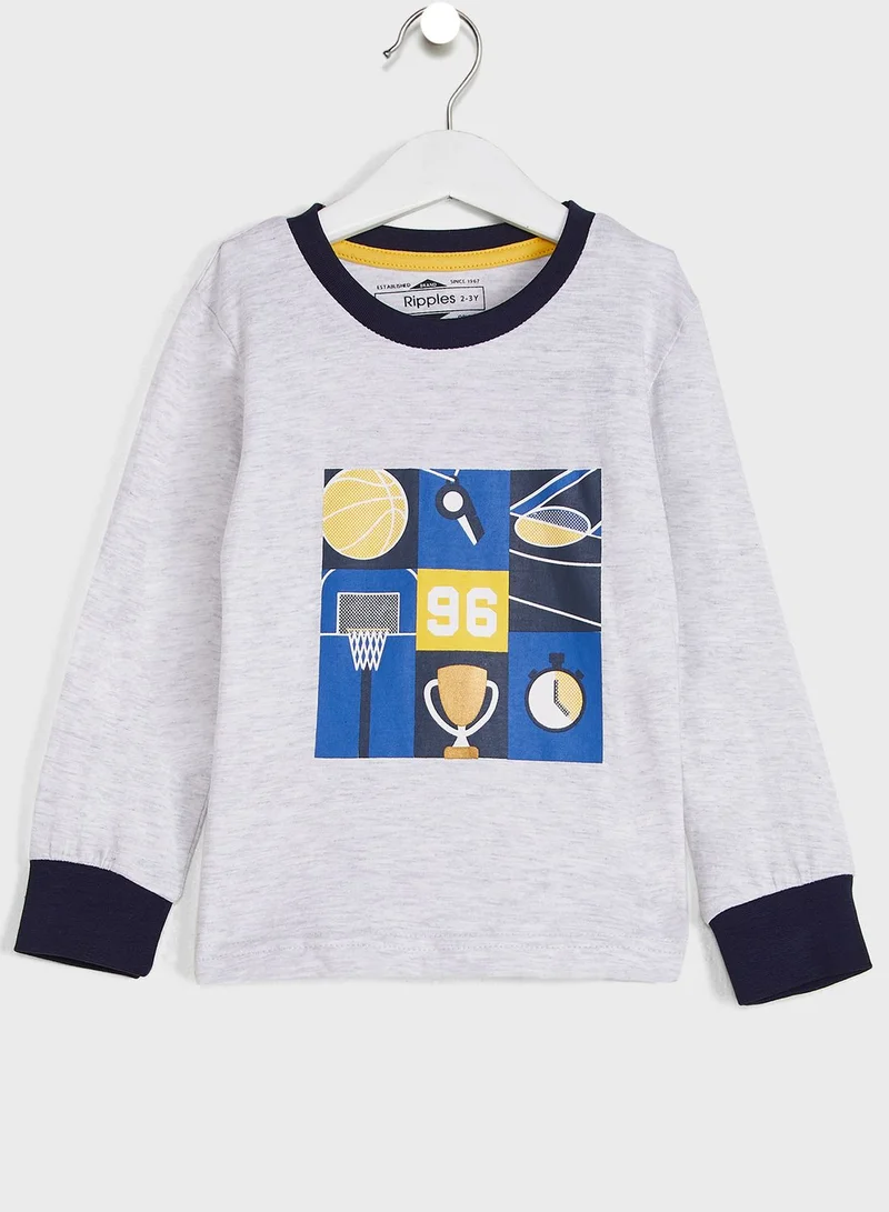 Ripples T-Shirt & Pyjama Set