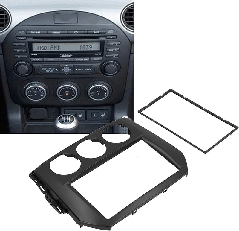 2005 2015 Mazda MX 5 Miata 2 Din Radio Fascia Frame ABS Dash Panel Trim Replacement - Image 5