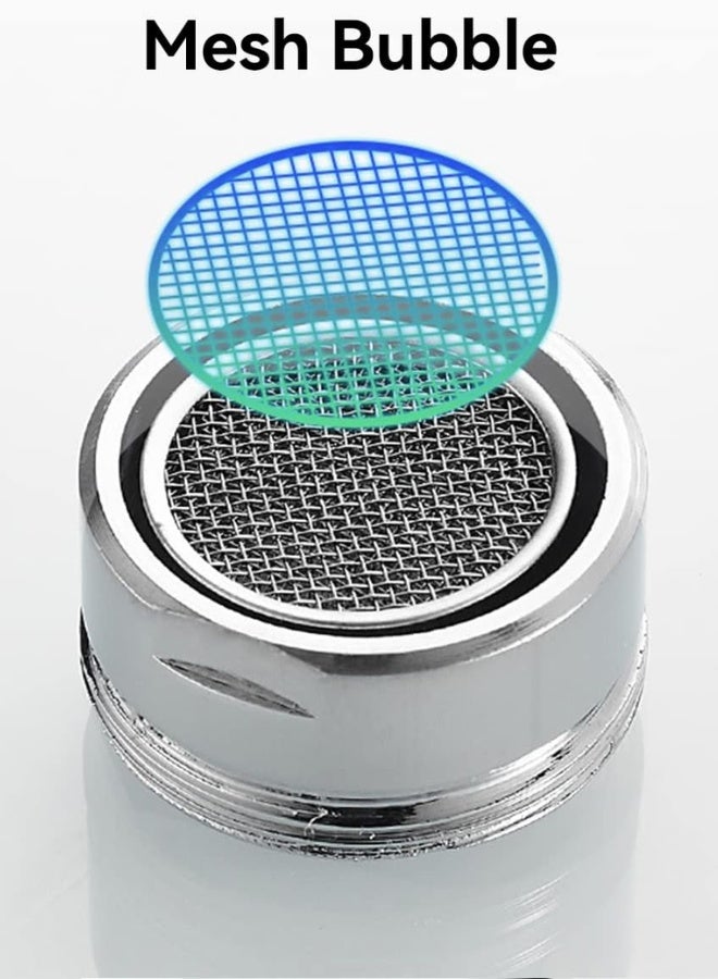 Chase Up 8 PCS Faucet Aerator Universal Size Water Tap Aerators Insert Replacement Parts, Water Saving Flow Restrictor Sink Aerators for Bathroom Kitchen - Image 2