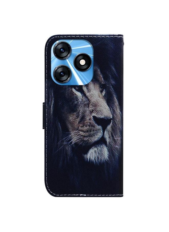 erorex Case For Tecno Spark 10 / Spark 10C Coloured Drawing Flip Leather Phone Case  - Image 3