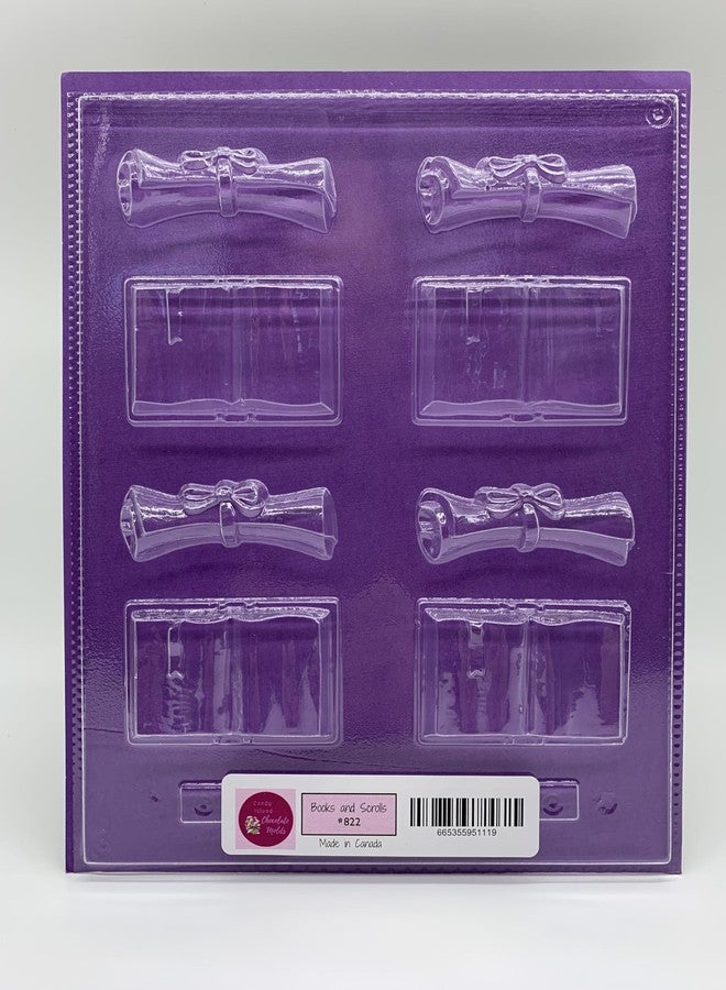 CANDISLE Book and Scroll Chocolate Candy Mold - Image 1