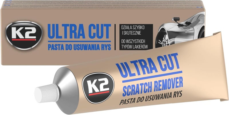 K2 Ultra Cut 100 Abrasive Paste for Removing Deep Scratches, Car Polish, Polishing Paste 100 g Gulf market standard build - Image 1
