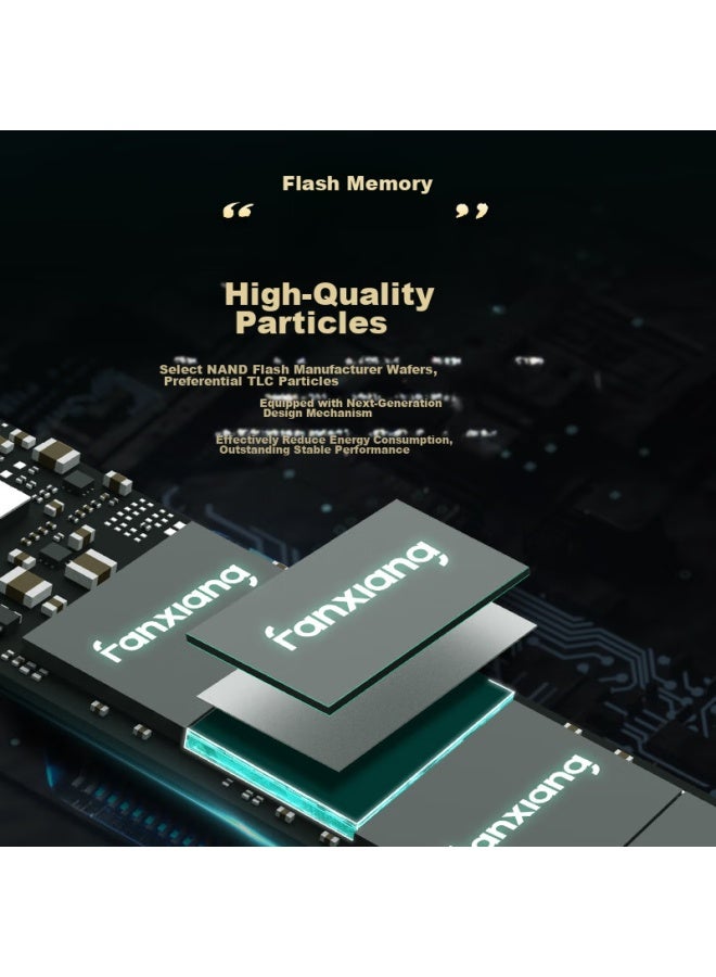 fanxiang فانشيانغ 1 تيرابايت SSD محرك الحالة الصلبة واجهة M.2 بروتوكول NVMe PCIe 4.0 X4 ملحق تخزين كمبيوتر مكتبي محمول Ai S690 - Image 2