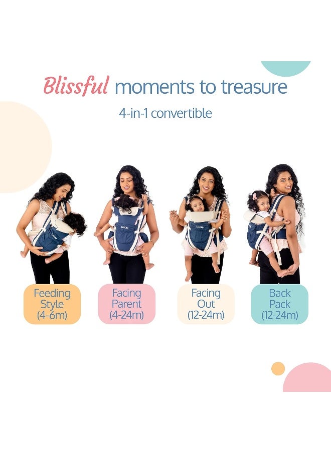 Luvlap - Luvlap Elegant Baby Carrier - Dark Blue - Image 1