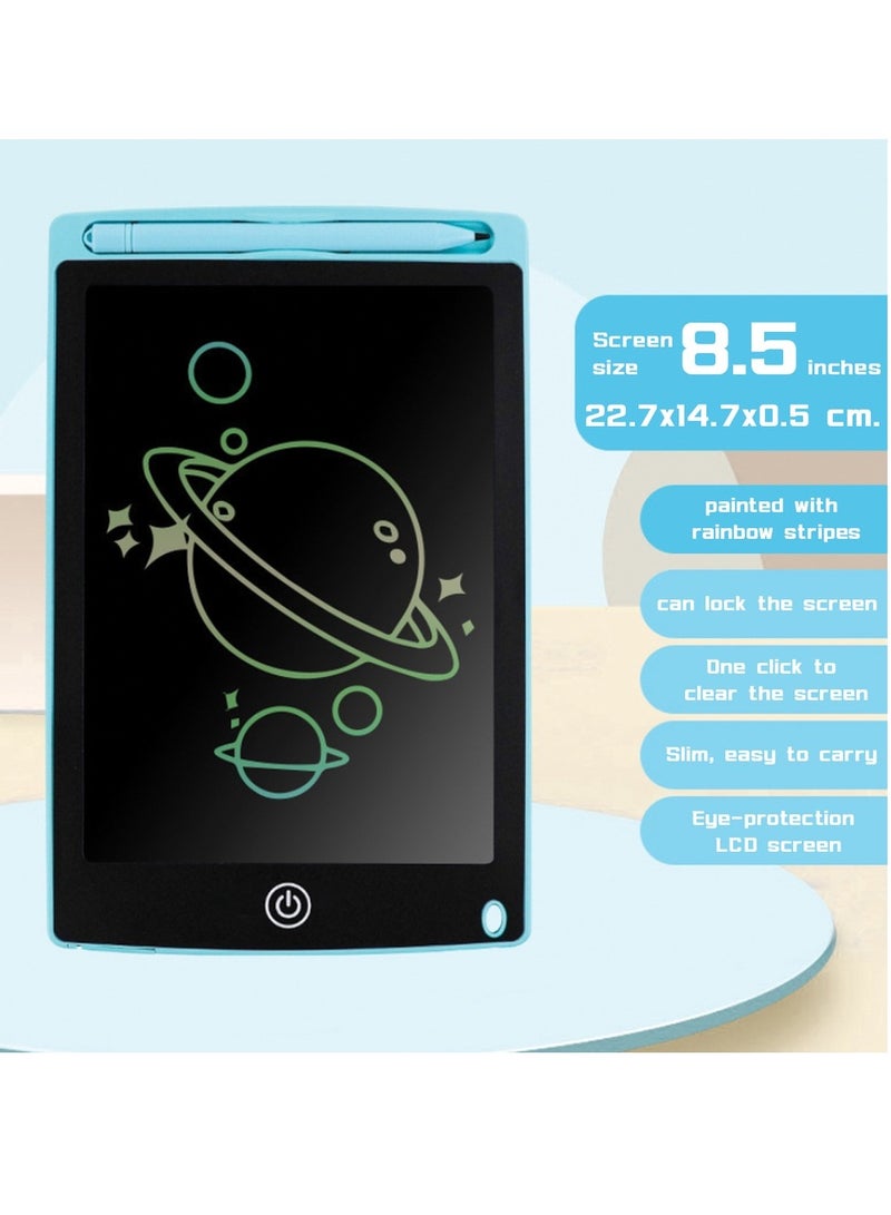 LCD Writing Board 8.5-Inch, Graffiti Board With Professional Pen, Color Screen Electronic Drawing Board, ABS Reinforced Frame Anti-Fall Resistance,For Learning ,Drawing Educational Toys  - Image 1