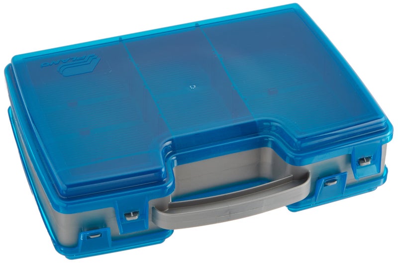 Plano Large 2 Sided Tackle Box, Metallic Gray & Blue, Medium - Image 1