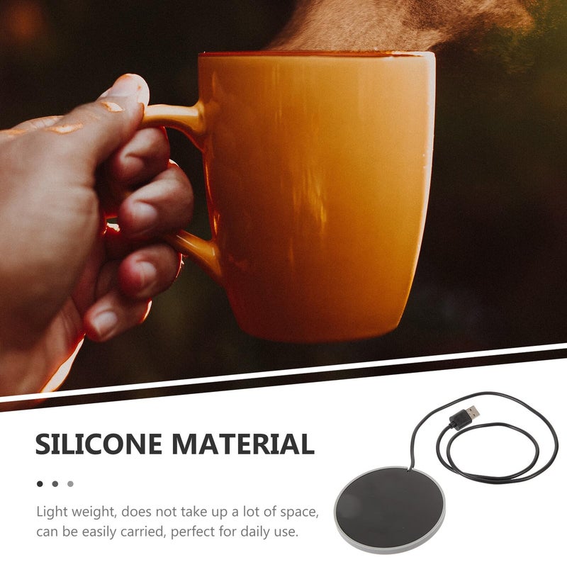 Gray USB Electric Mug Warmer Heating Coaster For Coffee And Milk - Image 4