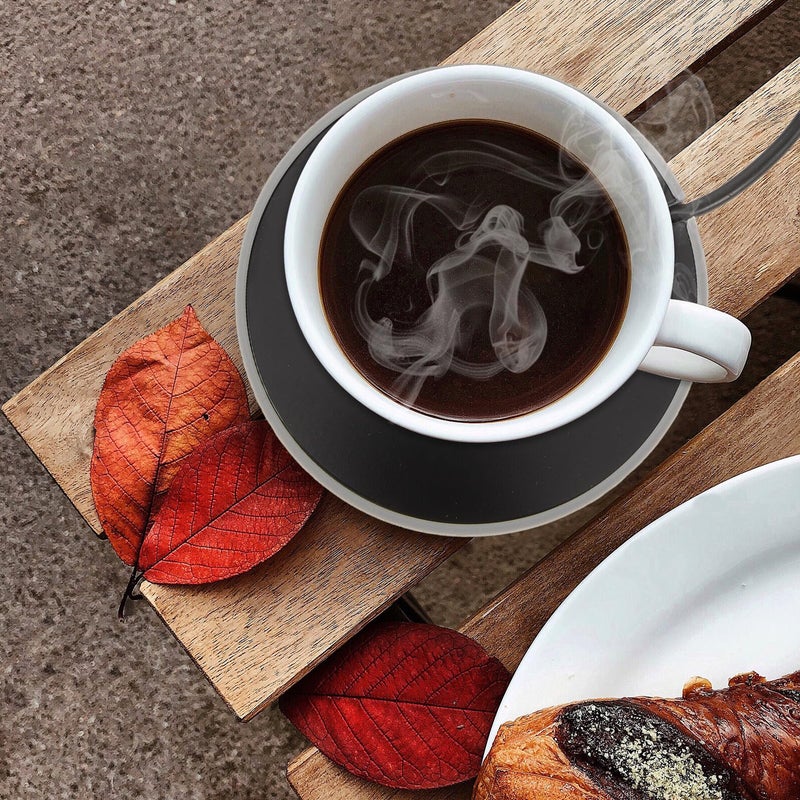 Gray USB Electric Mug Warmer Heating Coaster For Coffee And Milk - Image 5
