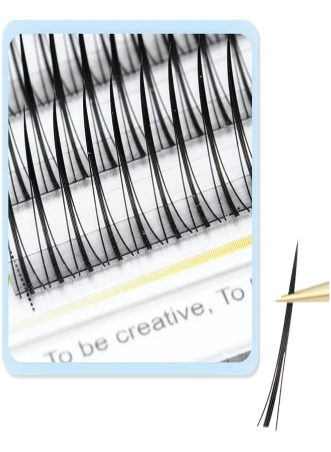 NAGARAKU DIY Individual Cluster Eyelashes Extension 0.07mm A Shaped Tapered False Lash Home Grafting Dovetail Eye Lash of 240 Clusters A/M Type Black (Curl-C, Thickness-8mm) - Image 5