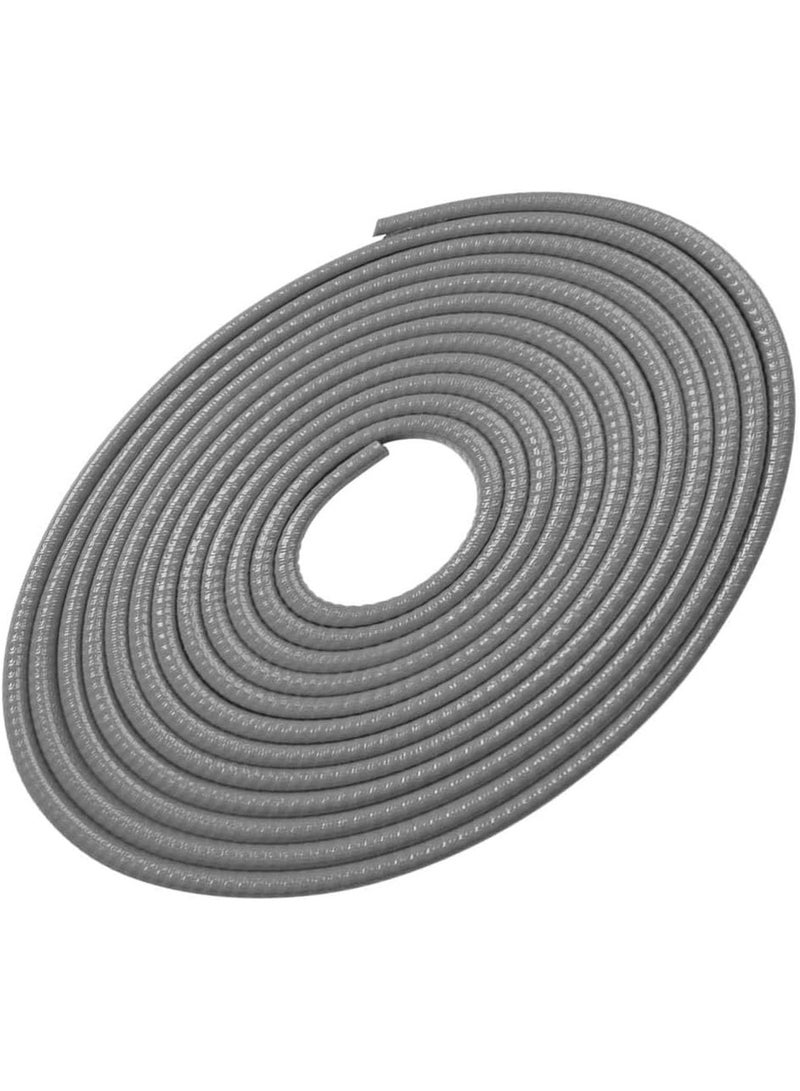 Generic 5 Meter Car Door Edge Guards U Shape Trim Rubber Seal Protector Rubber Car Door Protector Anti Collision Rubber Clips Fit For Car Door Grey - Image 1