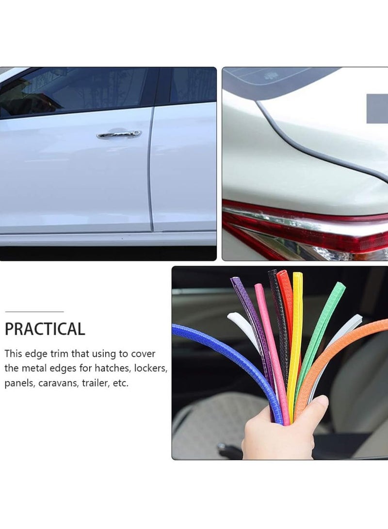 Generic 5 Meter Car Door Edge Guards U Shape Trim Rubber Seal Protector Rubber Car Door Protector Anti Collision Rubber Clips Fit For Car Door Grey - Image 5