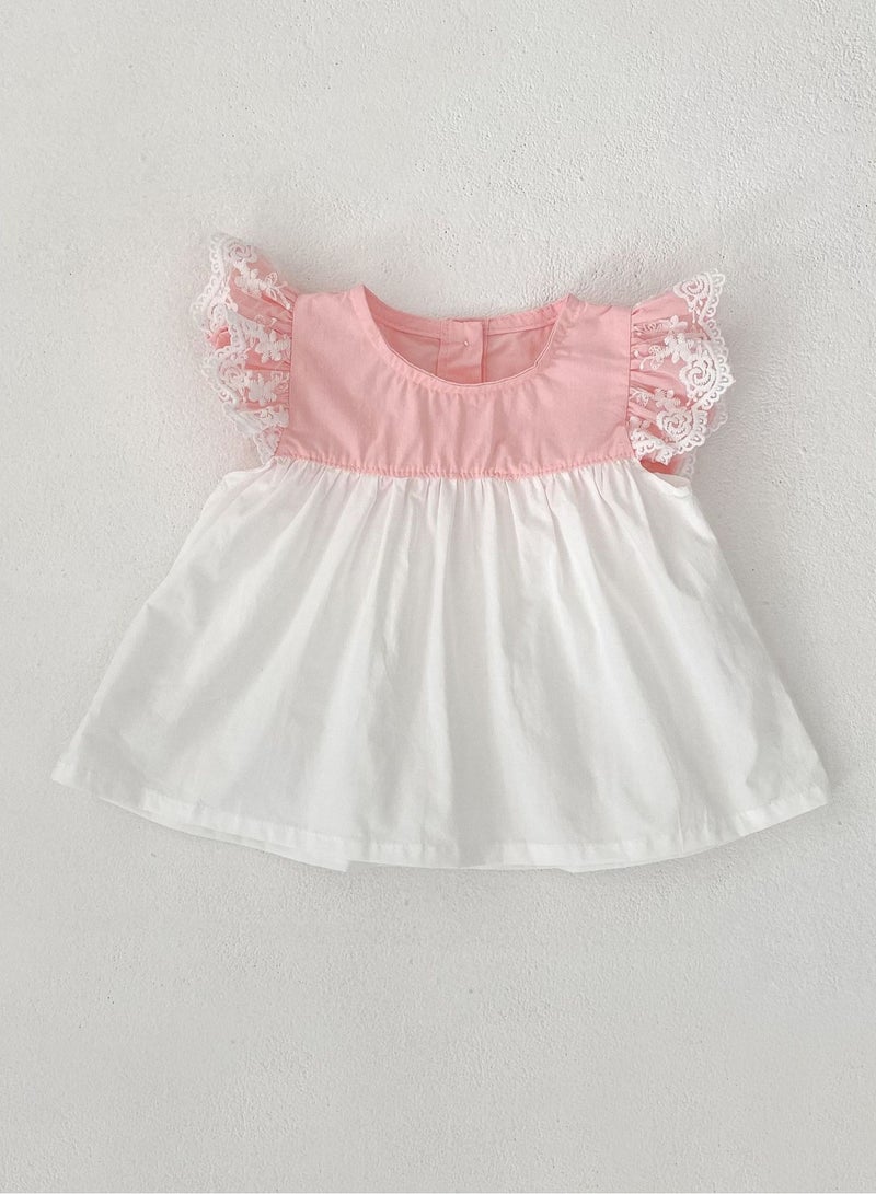 Bafanou Bafanou Summer Baby Girls Top And Shorts 2 Pcs Sets Infant Patchwork Clothes Sets for 0-4Y Girls Toddler Breathable Clothing  - Image 4