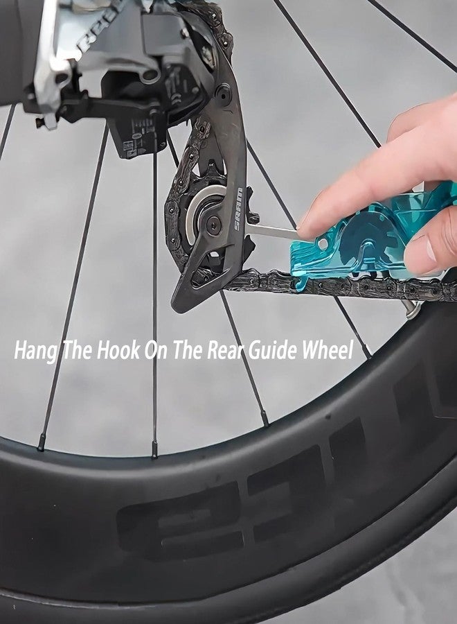 Chooseyo Bike Chain Cleaning Tool, Chain Scrubber with 360° Automatic Brushes, No Chain Removal Drivetrain Maintenance Kit for Mountain Bike,Road Bike,Ebike and Trail Bikes (green) - Image 4