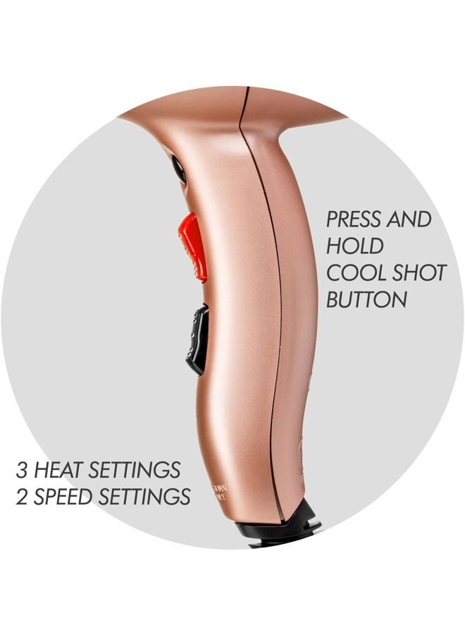 Sam Villa Limited Edition Professional Ionic Blow Dryer, Rose Gold, Rose Gold, 19 oz. - Image 5
