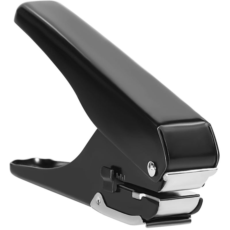 JIKIOU Hole Punch, Upgraded All-Metal Construction Hole Punch, Hole Puncher for DIY Crafts Paper (Elliptical Aperture:0.6 x 0.16 inch) - Image 1