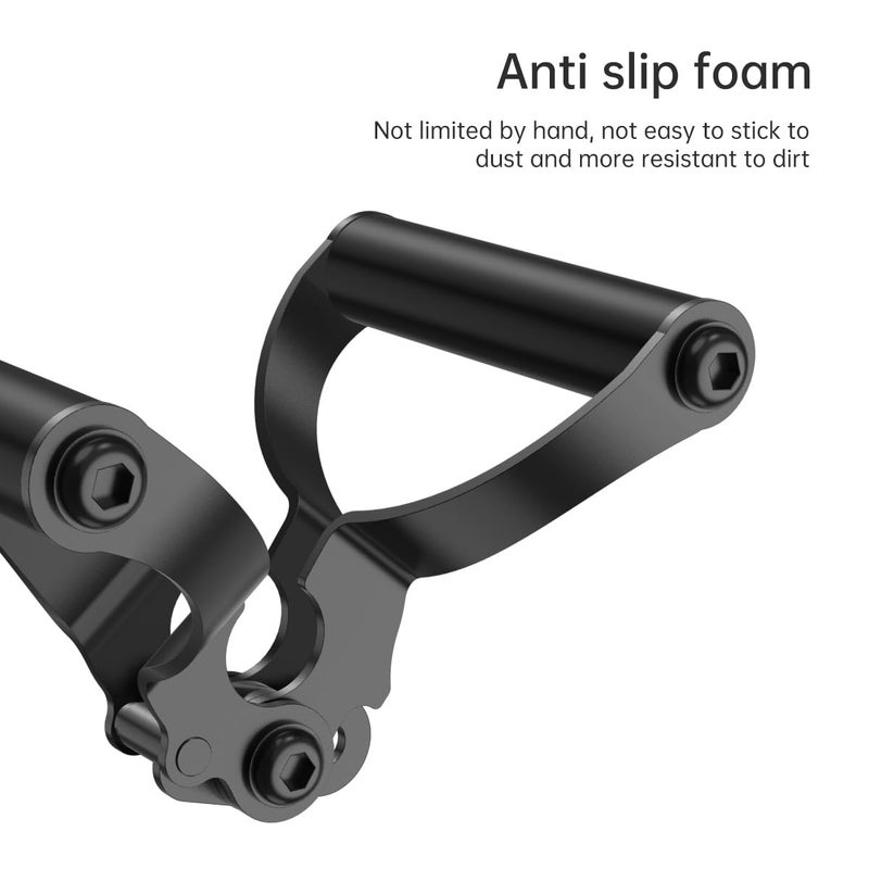 AimiDream Double D Row,V Bar Landmine Handle Attachment for Barbell Bar, Handle Cable Attachment for Weight Workout with Non-Slip Rubber Handle, Fits Olympic Bars Strength Training Bars,Black - Image 4