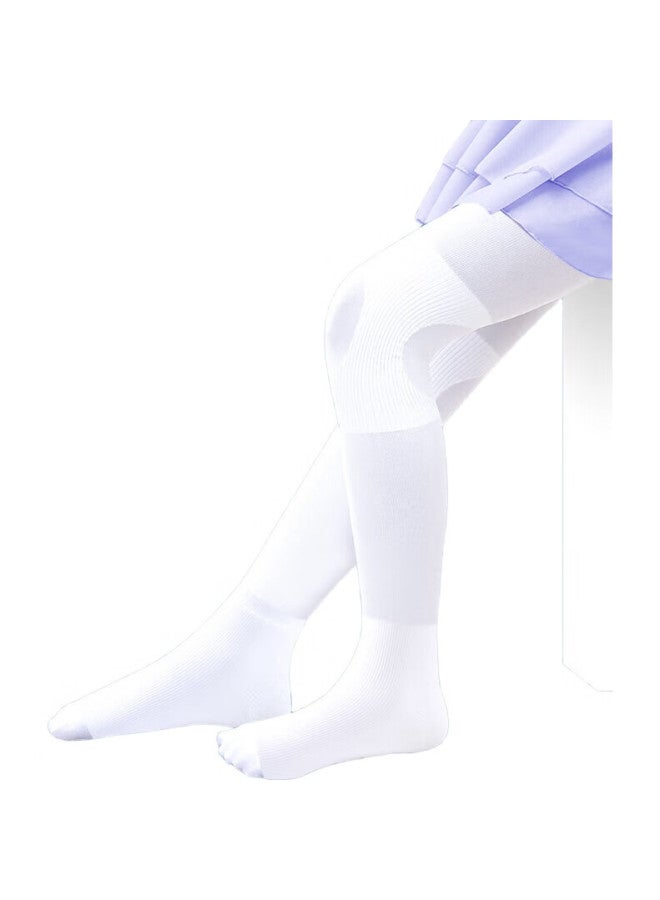Barbie Girls' Dance Tights Children'S Pantyhose White Silk Stockings Spring Autumn Summer Dance Bottom Socks White + White M - Image 3