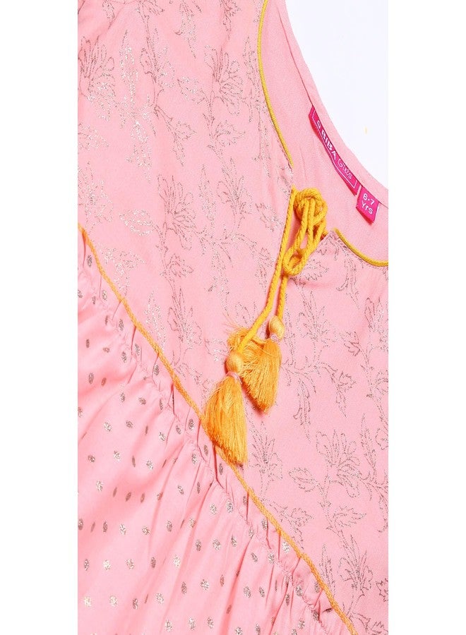 Biba طقم سالوار قطن للبنات من بيبا (KW3526_كورال_4 5 سنوات) - Image 3