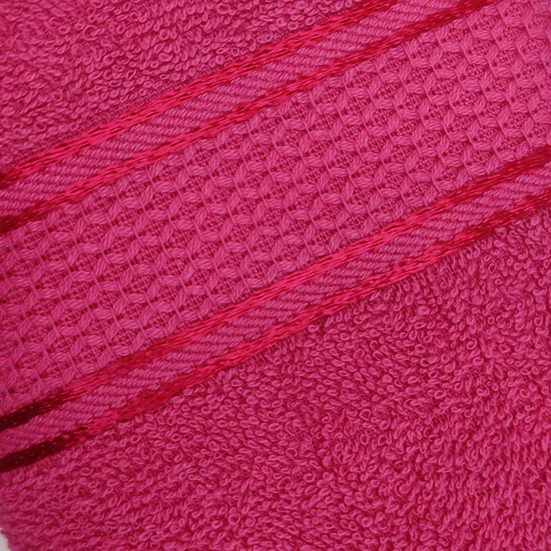 STAMIO Cotton 425 GSM Hand Towel Set of 2, 33 X 51 cm for Men, Women, Home Use, Gym, Wash Basin | Soft, Absorbent, Quick Dry, Small Size Towels, Travel Friendly | Magenta - Image 5