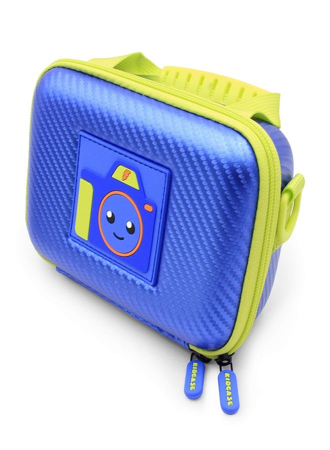 كايس ماتكس حقيبة كاميرا CASEMATIX متوافقة مع كاميرا VTech KidiZoom وملحقاتها، مزودة بحزام كتف وفاصل داخلي مبطن، حقيبة سفر زرقاء فقط - Image 4
