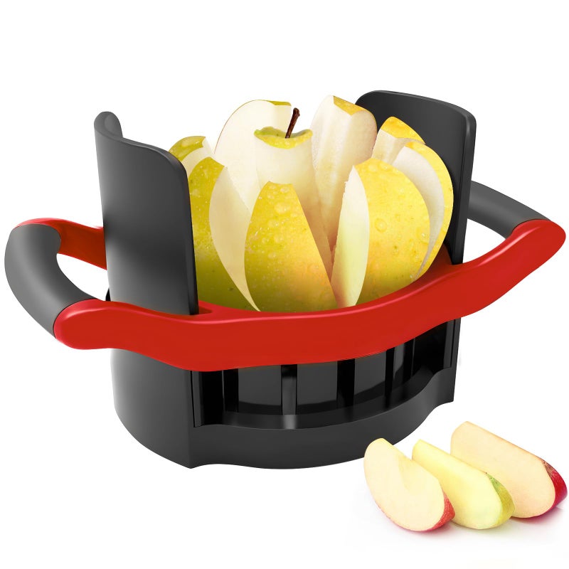Newness 5.12 - Inch Large Apple Slicer, Cut 8 Slices All the Way Through, HEAVY - DUTY Stainless Steel Apple Corer & Slicer for Fruits & Vegetables - Dishwasher Safe - Image 1