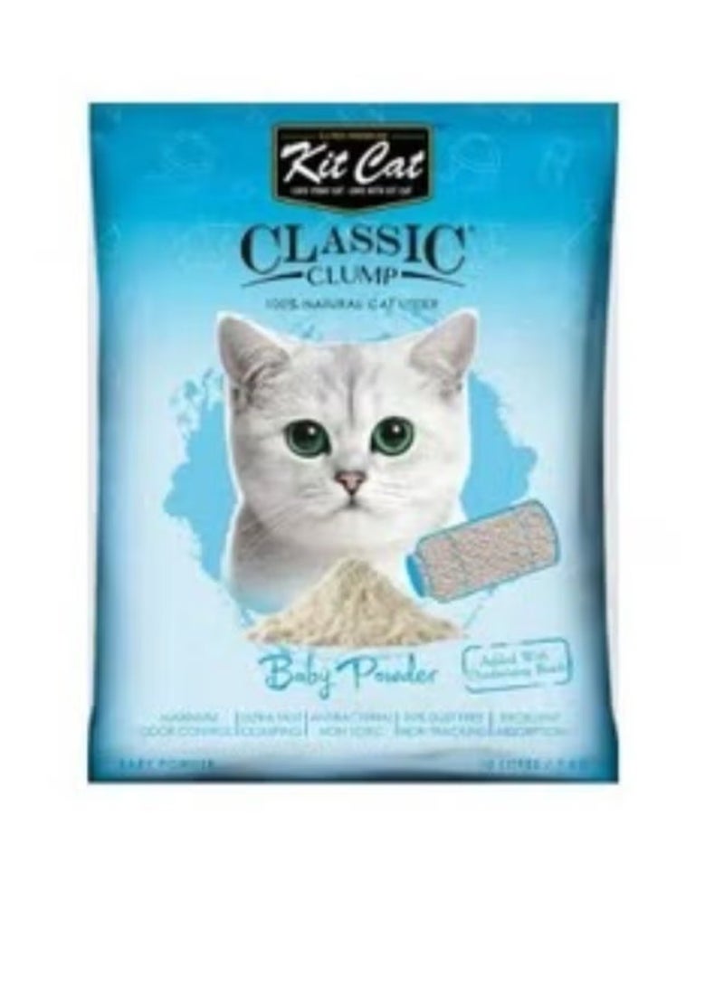 Kit Cat Classic Clump Baby Powder Cat 10Litter