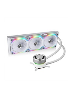 Lian Li Galahad AIO 360 RGB UNI Fan SL120 Edition White - Dual 120mm Addressable RGB Fans AIO CPU Liquid Cooler - GA-360SLA