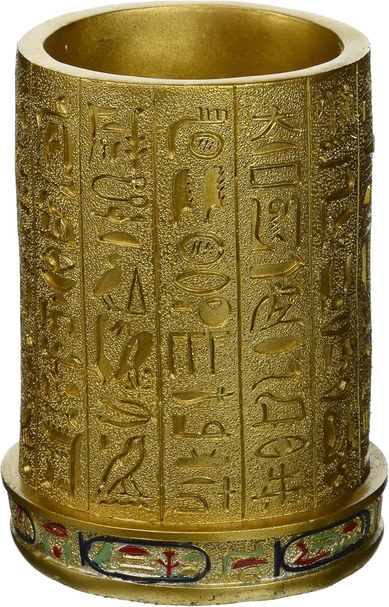 Design Toscano Ql1244 Egyptian Pharaoh Pen Vessel, Full Color - Image 2