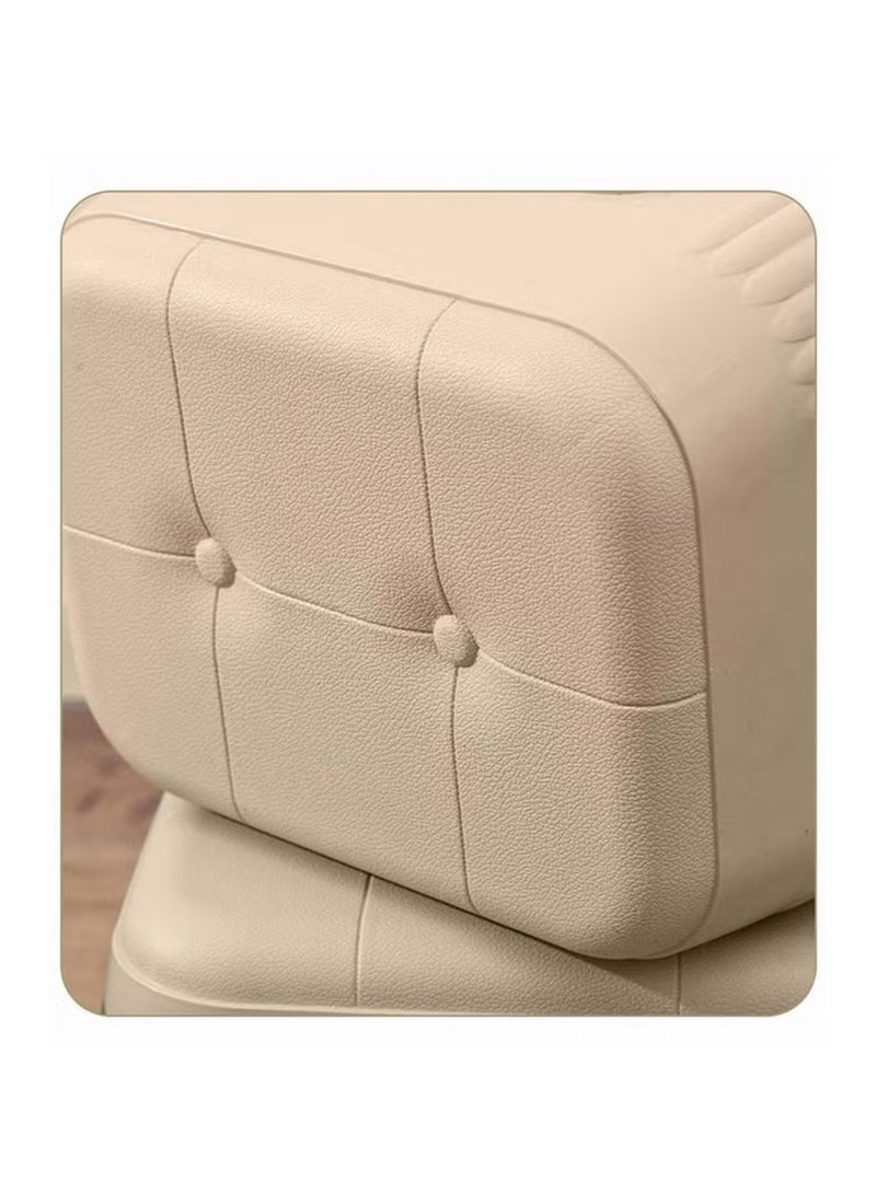 Huitich Light Khaki Plastic Shoe Stool – 24×25×20 cm | Multi-Purpose Lightweight Footrest & Seat  - Image 3