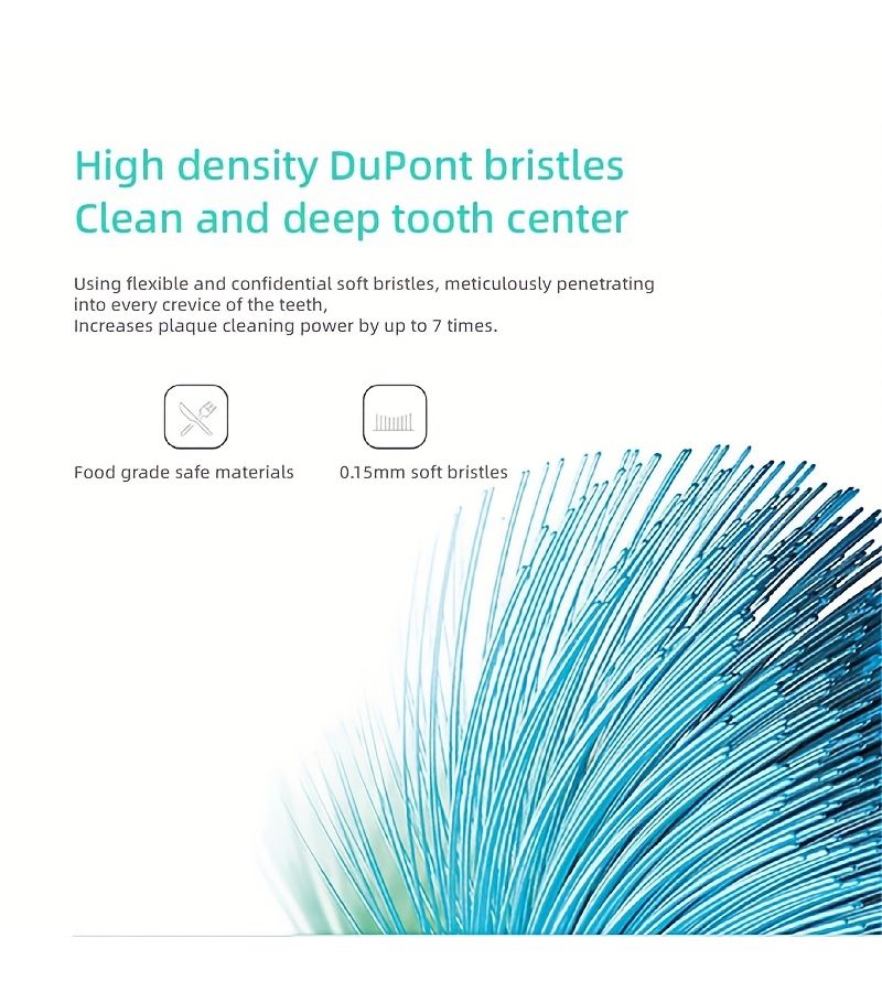Black Soft Bristle Toothbrush Heads Compatible for Philips HX3 HX6 HX9 Series Orthodontic Braces - Image 3
