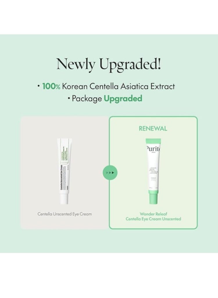 PURITO Dark Circles & Fine Lines Care – PURITO Wonder Releaf Centella Eye Cream Unscented – Soothing, Anti-Aging & Hydrating Eye Treatment - Image 4