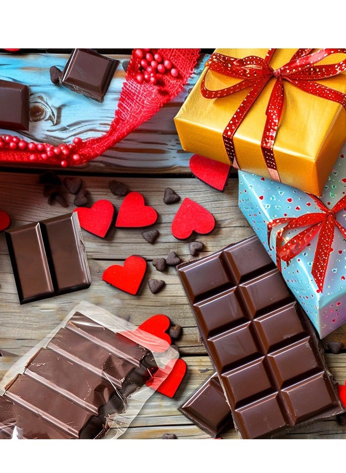 قالب شوكولاتة من السيليكون الآمن غذائيًا، قالب لوحي محلي الصنع، شكل شريط مكعب مستطيل، نموذج كعكة عيد الميلاد - Image 2