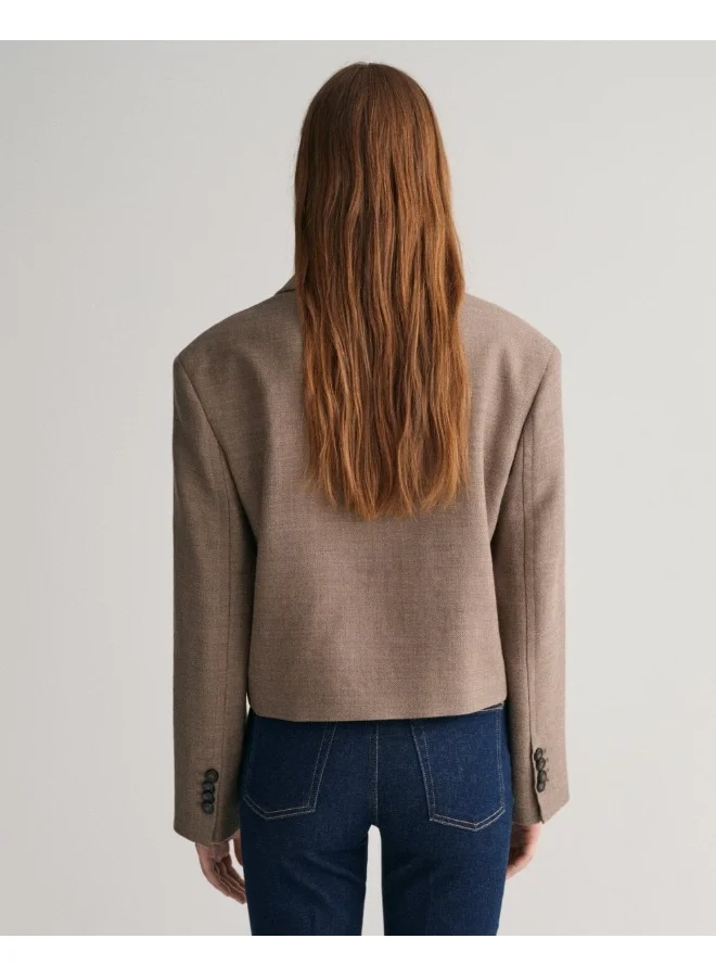 GANT Gant Cropped Wool Blazer Jacket