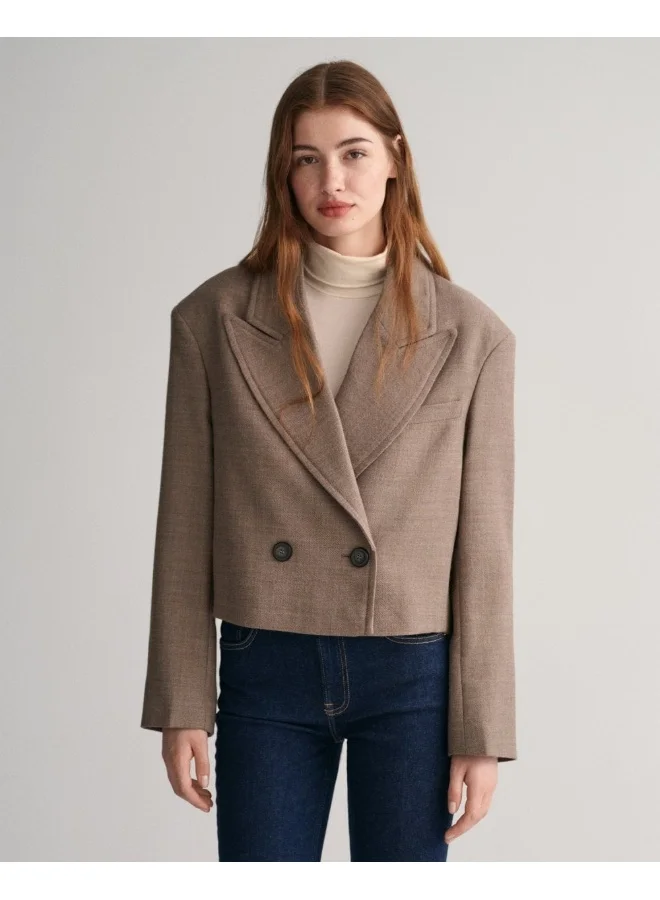 GANT Gant Cropped Wool Blazer Jacket