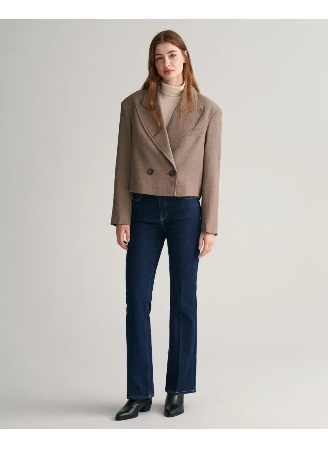 GANT Gant Cropped Wool Blazer Jacket