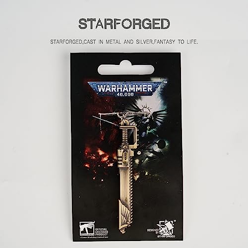 Starforged Warhammer 40000 Master Crafted & Chaos Spacemarine Chainsword 40K Keychain-Space Marines - Image 4