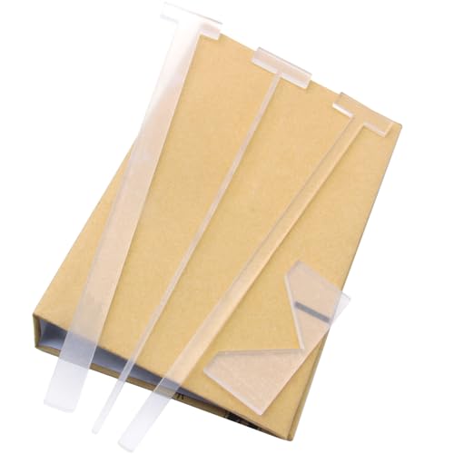 KIBBEH KIBEH 4 Pack Book Cover Guide, Transparent Acrylic Book Binding Kits, Bookbinding Cover Tool for Album, Journal, Planner, Making Book Covers - Image 1