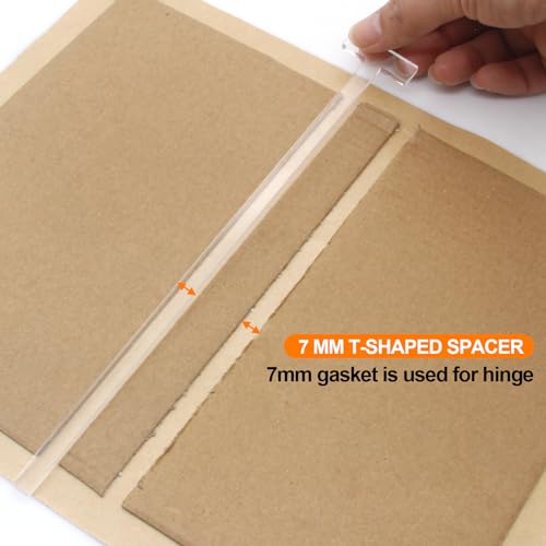 KIBBEH KIBEH 4 Pack Book Cover Guide, Transparent Acrylic Book Binding Kits, Bookbinding Cover Tool for Album, Journal, Planner, Making Book Covers - Image 3