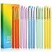 Yoseng 15 Pieces Mini Detailed Ink Blending Brushes for Card Making,Small Blender Art Blending Tool,Use with Intricate Stencils,Deal with Small Details(oblique head,5 colors) - Image 2