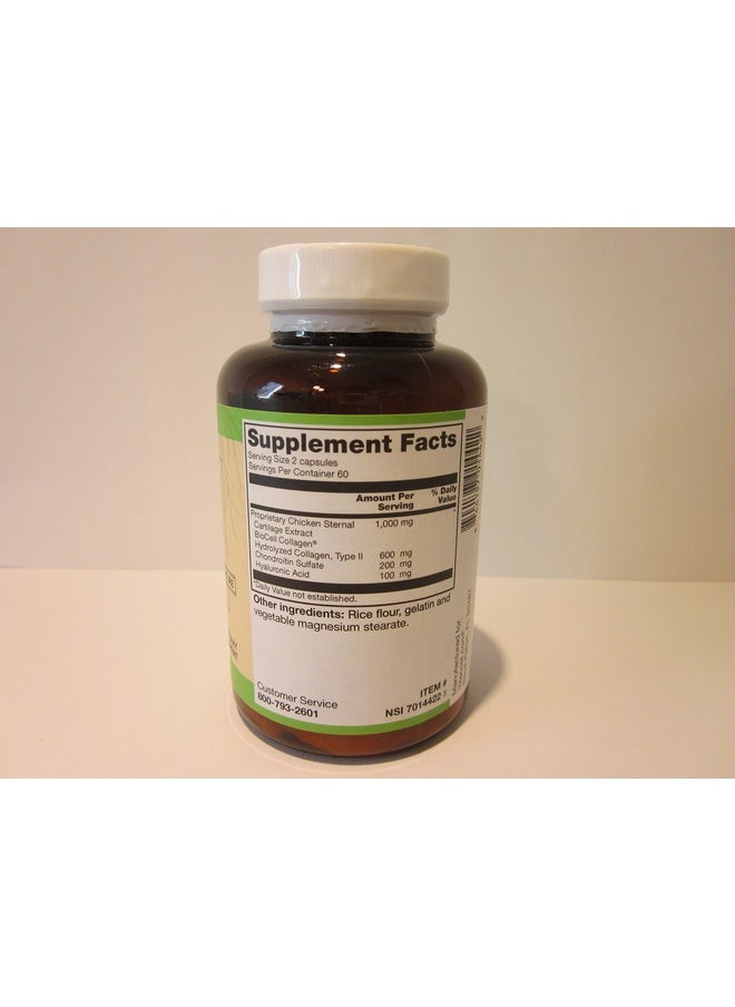 Vitacost Brand Vitacost Hyaluronic Acid With Biocell Collagen Ii 100 Mg Per Serving 120 Capsules  - Image 3