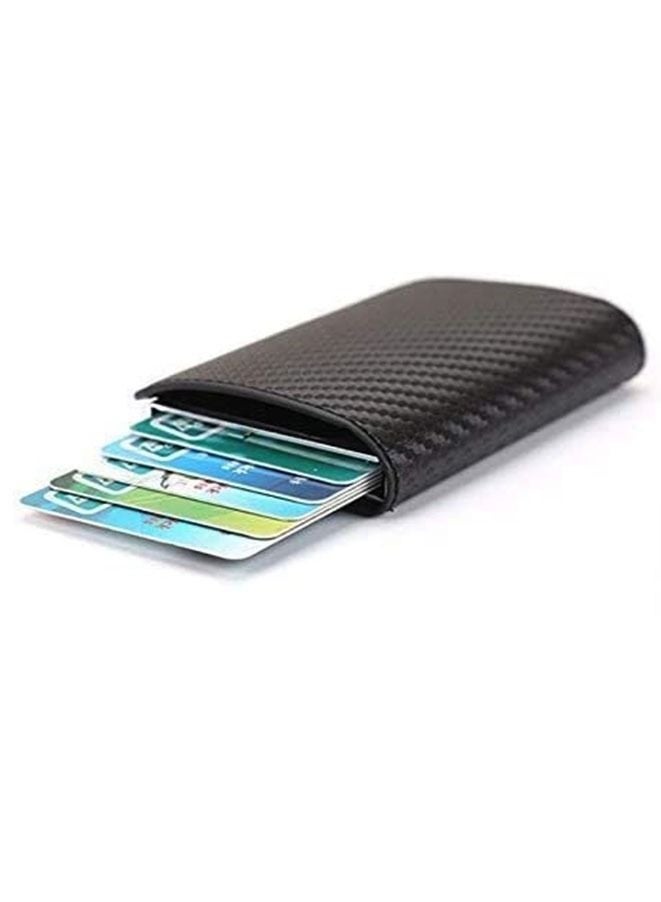 Credit Card Holder Blocking Slim Card Wallet Black - Image 5