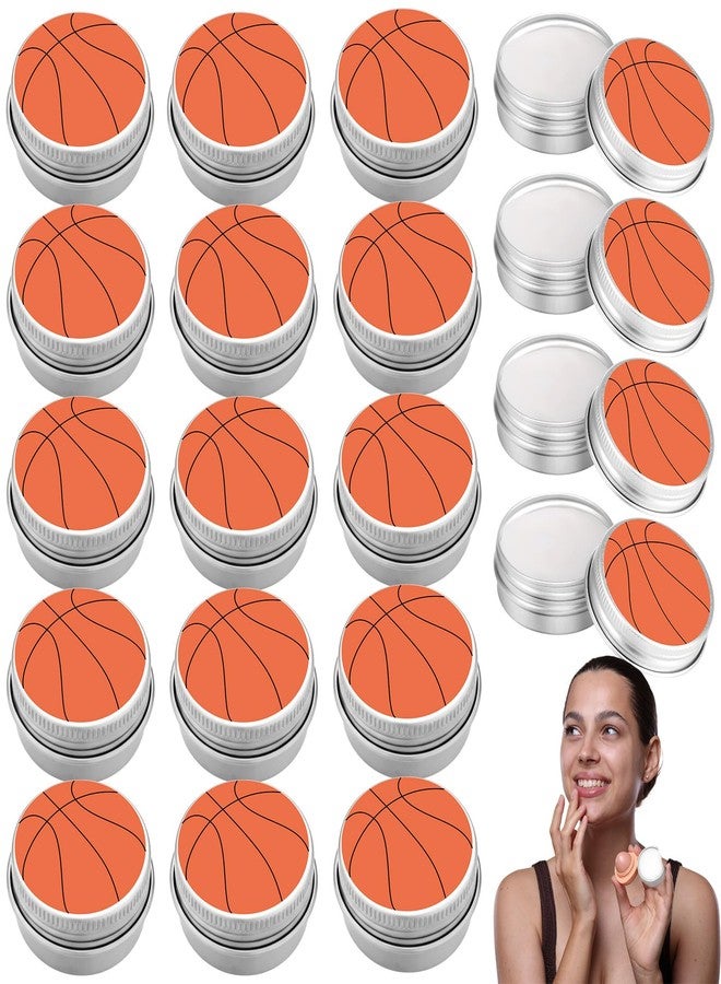 Swiffen 24 Pcs Basketball Party Favors Bulk Basketball Senior Night Party Gifts 2026 Team Sports Gifts Aluminum Tin Jar Cans Lip Balm for Goodie Bag Stuffers Women Players Fans Coach Birthday Supplies - Image 1