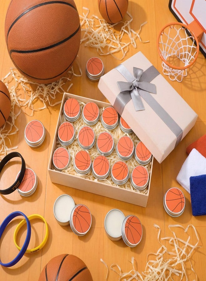 Swiffen 24 Pcs Basketball Party Favors Bulk Basketball Senior Night Party Gifts 2026 Team Sports Gifts Aluminum Tin Jar Cans Lip Balm for Goodie Bag Stuffers Women Players Fans Coach Birthday Supplies - Image 3