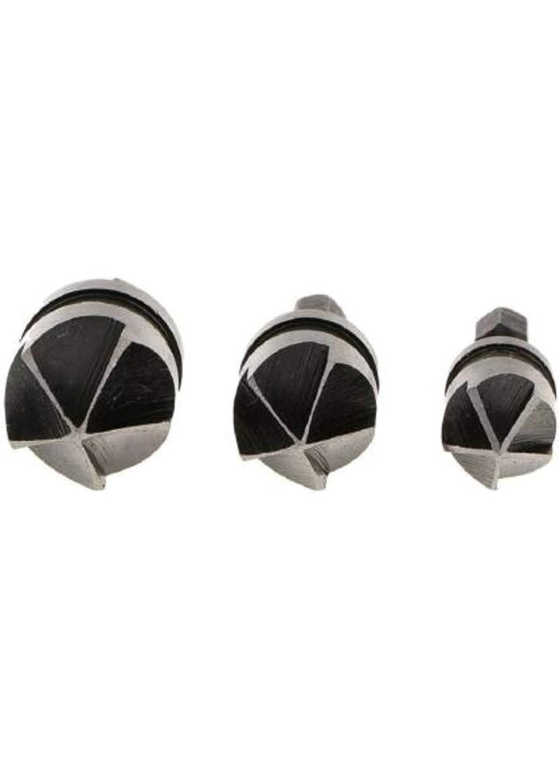 Ashu Supply 3 Pieces 12, 16, 19 mm Countersink Power Drill Bit Bore Set for Wood  - Image 2